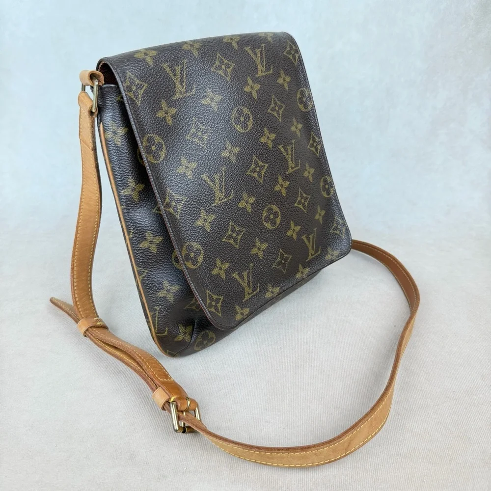 Louis Vuitton Musette Salsa PM Monogram Crossbody Messenger Bag Adjustable Strap